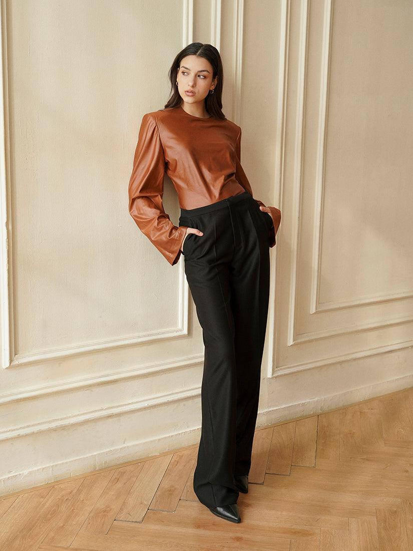 Black Kaela Trousers - :BE/NOTABLE/