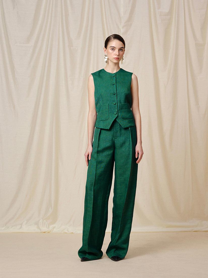 Green Darlene Trousers