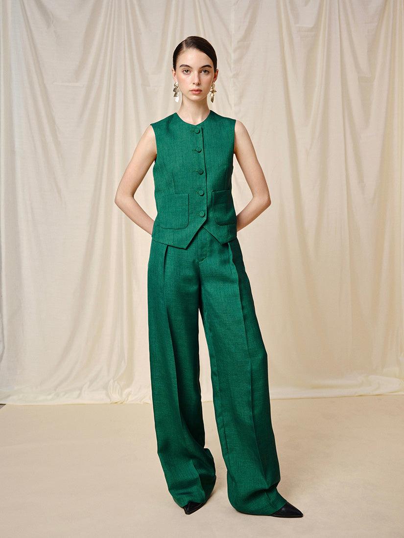 Green Darlene Trousers