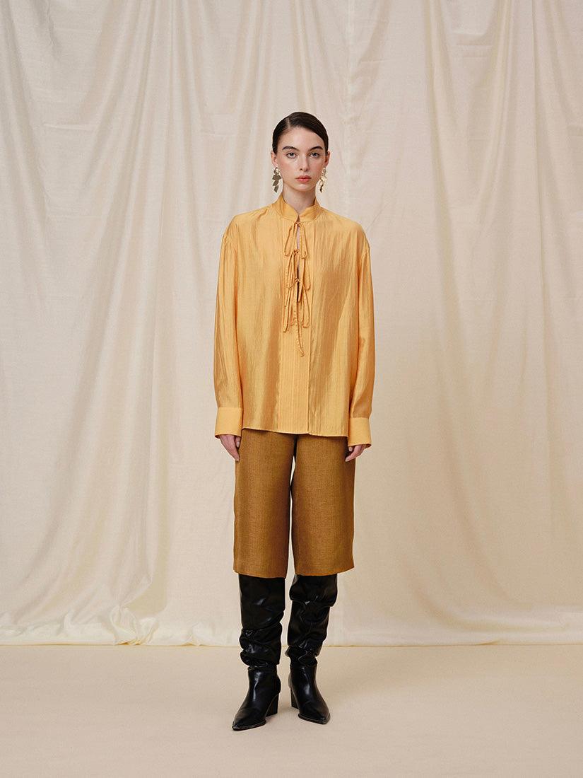 Mustard Solene Bermuda Pants