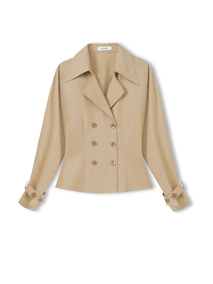 Double-Breasted Trench Shirt