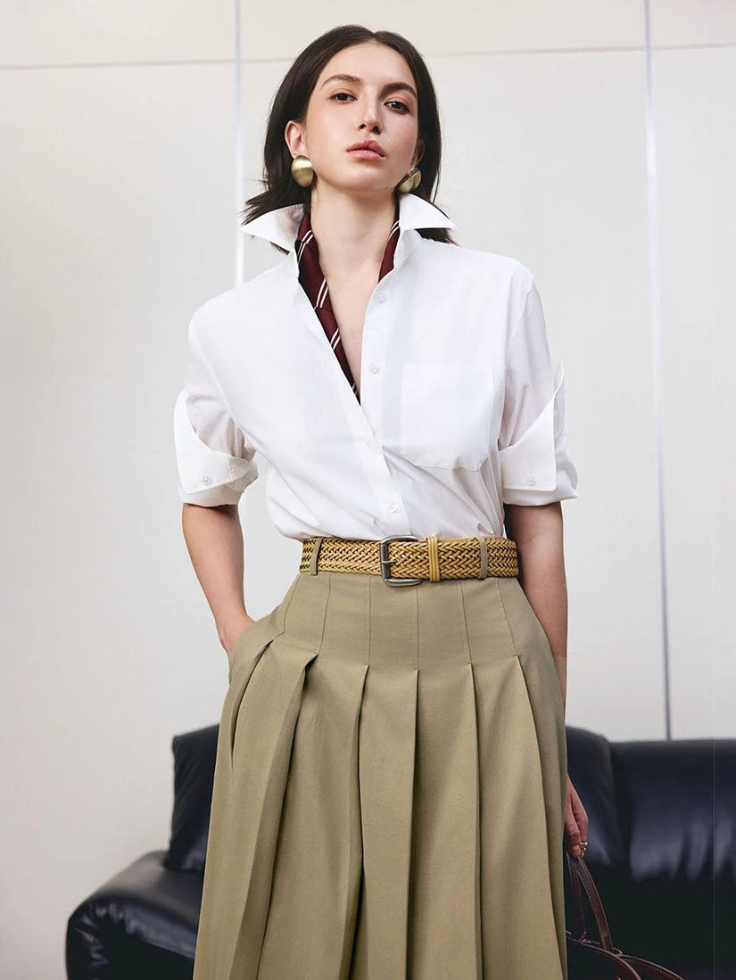 Basic Oversized Shirt - White