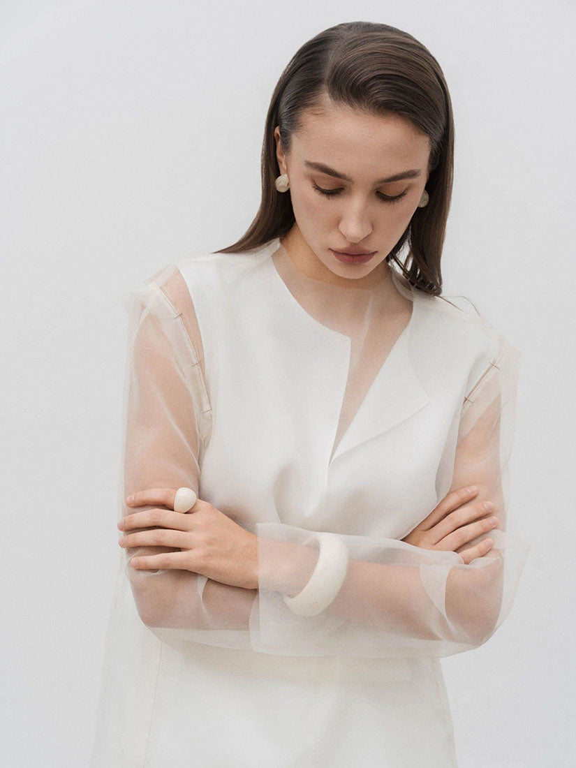 Double Layer Organza Top