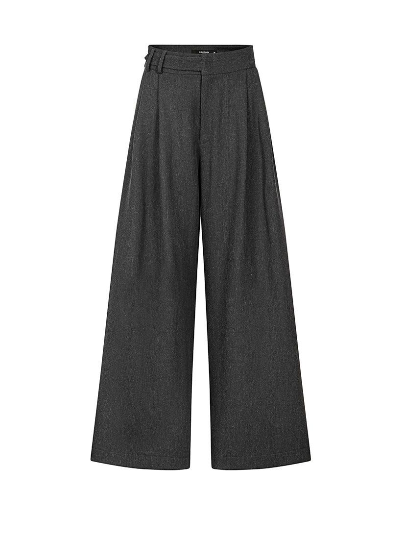 Half Belted Suit Pants