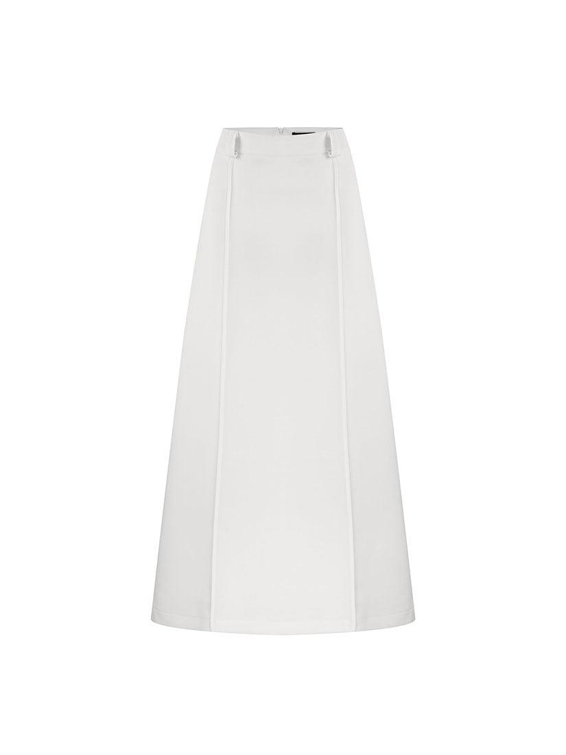 Pintuck Midi Skirt