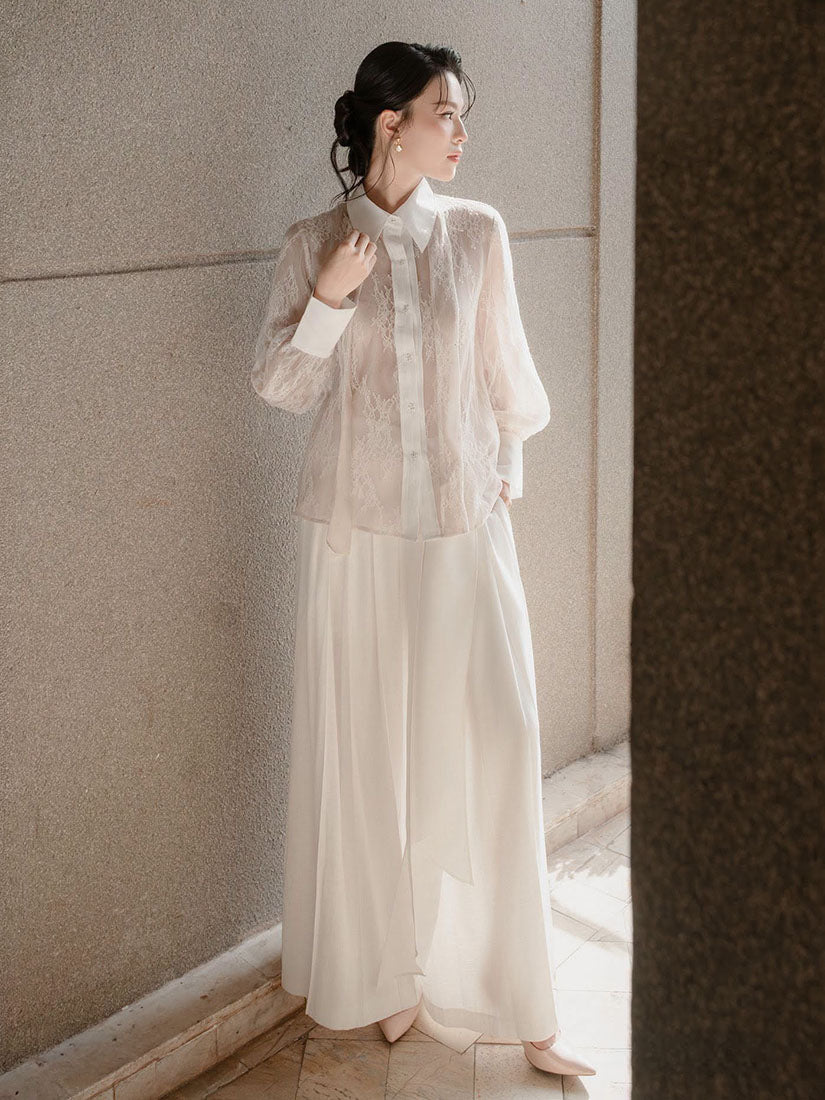 Twilly Detailed Lace Shirt