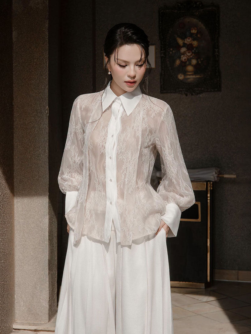 Twilly Detailed Lace Shirt