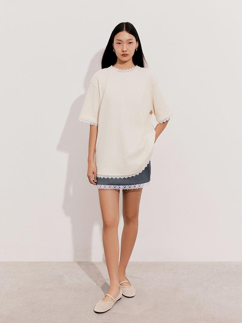 BERTI Mini Skort With Lace