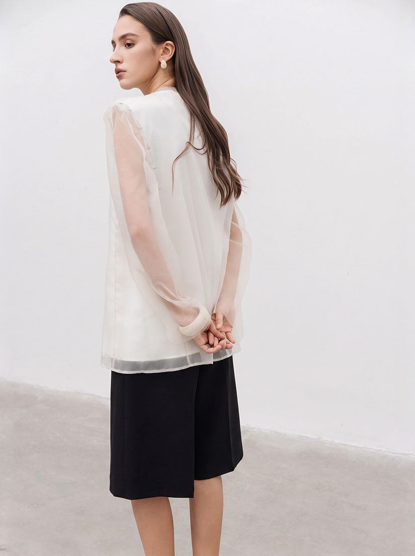 Double Layer Organza Top