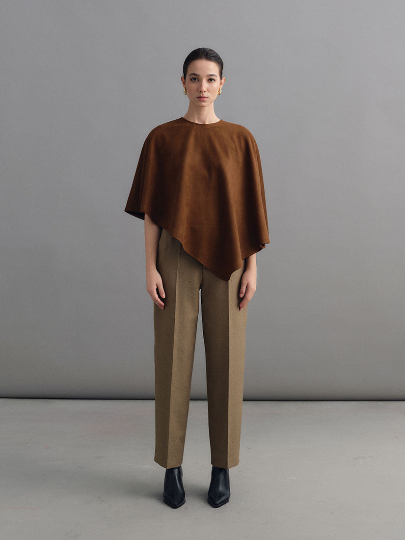 Brown Hawise Cape Top