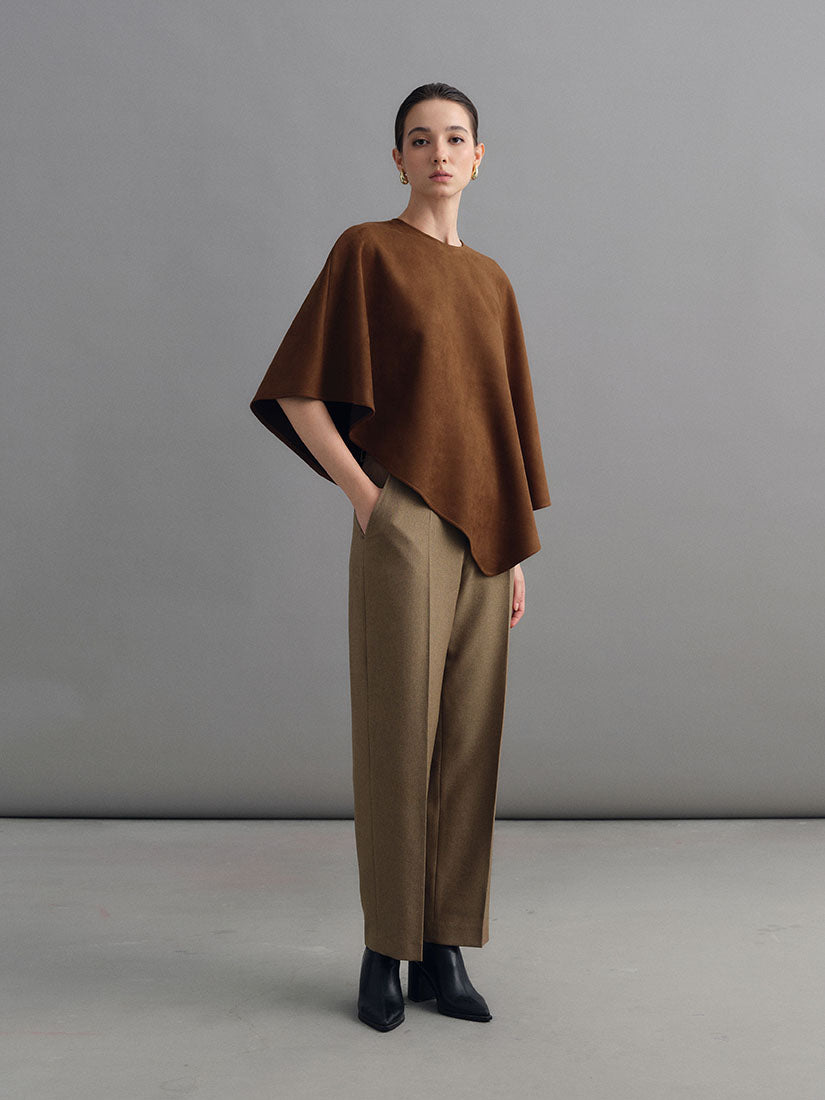 Brown Hawise Cape Top