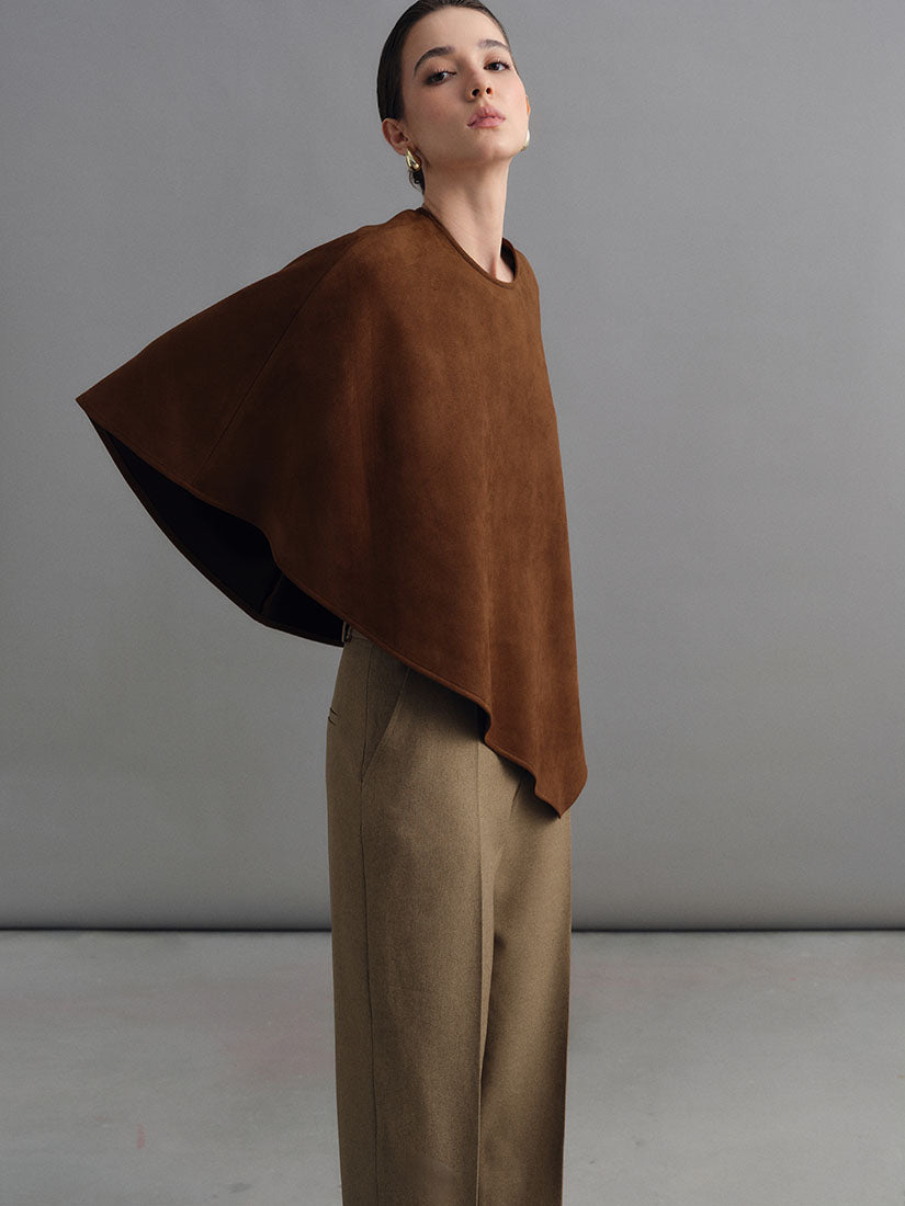 Brown Hawise Cape Top