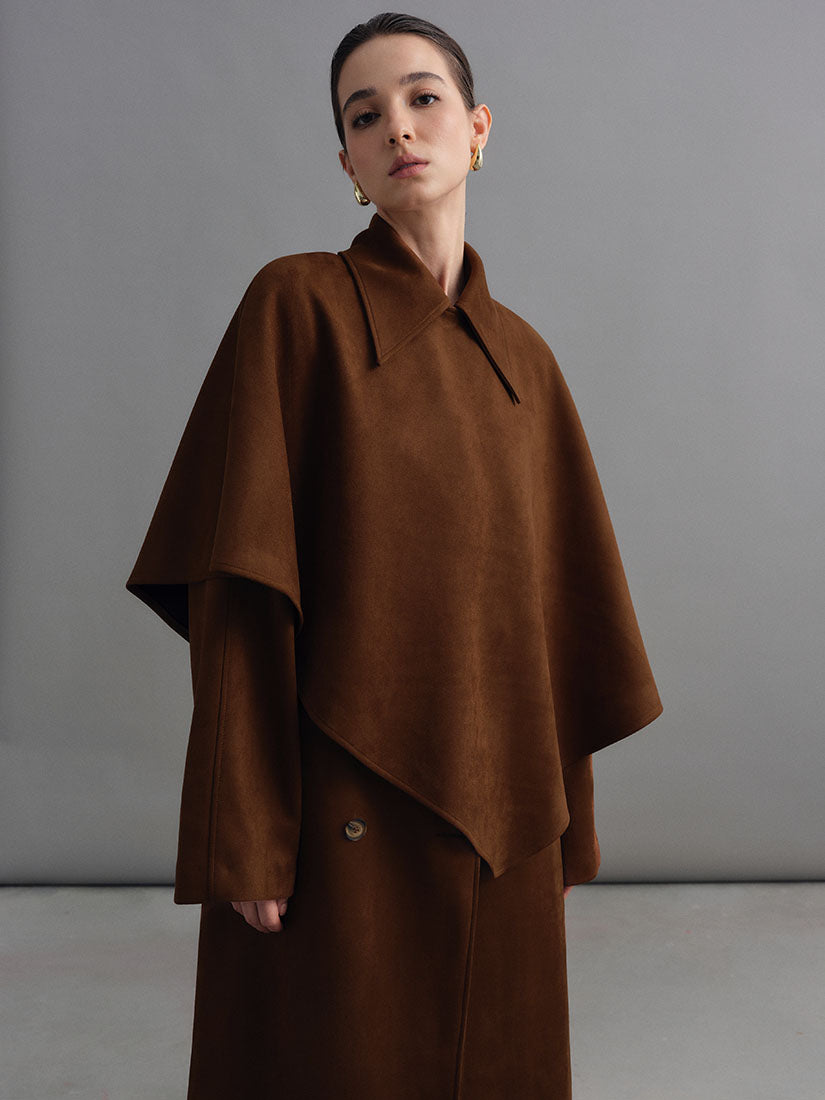 Brown Hawise Cape Top