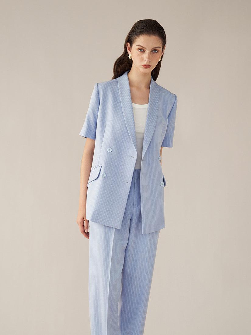 Baby Blue Wrenley Blazer