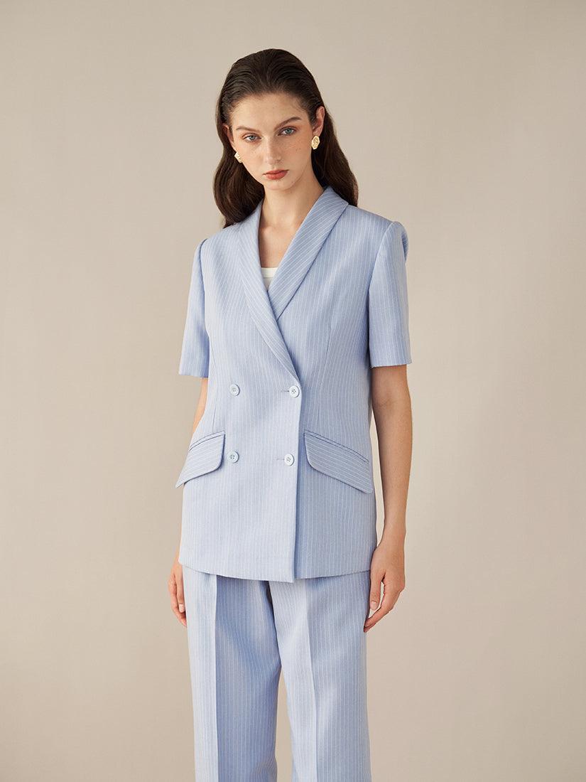 Baby Blue Wrenley Blazer