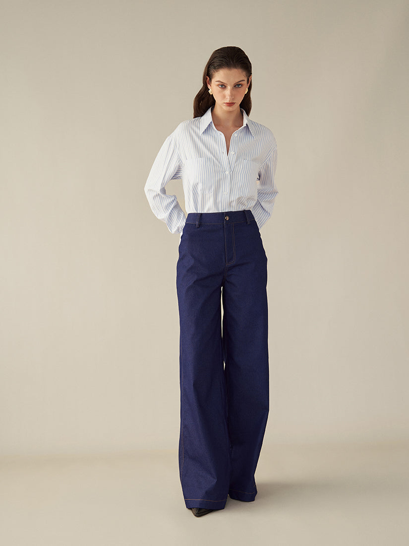 Blue Lenore Trousers