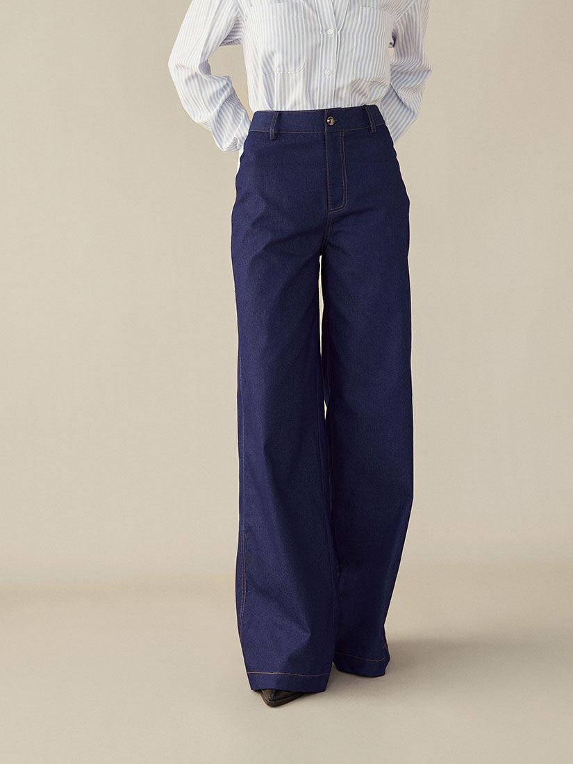 Blue Lenore Trousers