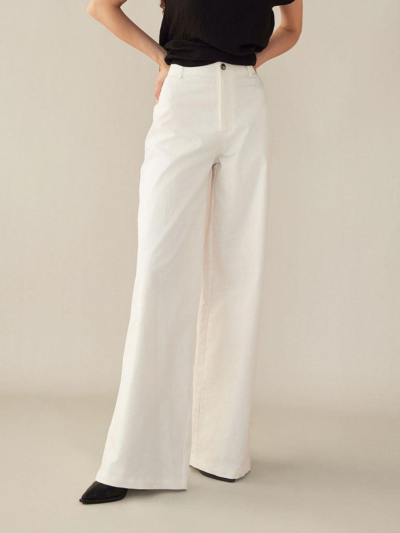 White Lenore Trousers