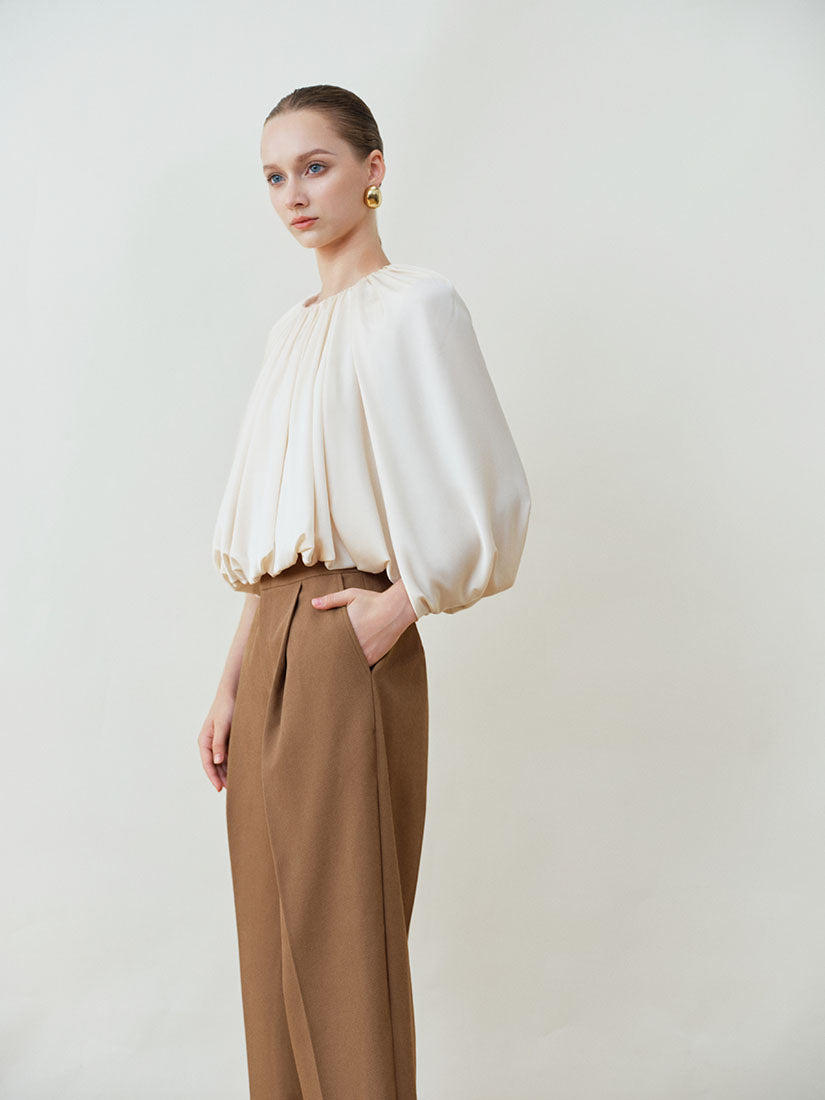 Cream Tulipa Top