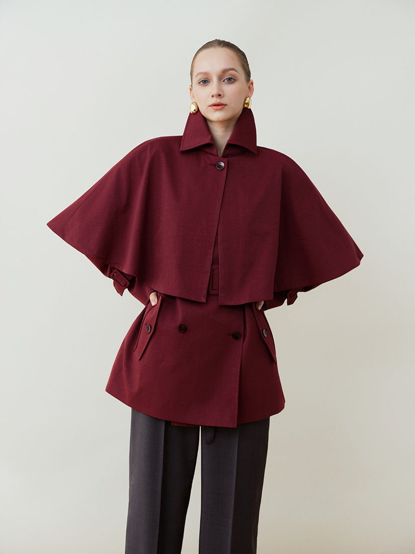 Red Harrington Trench Coat