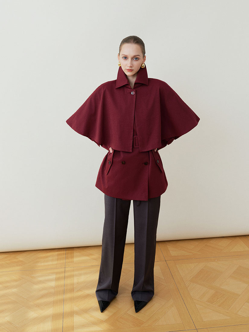 Red Harrington Trench Coat