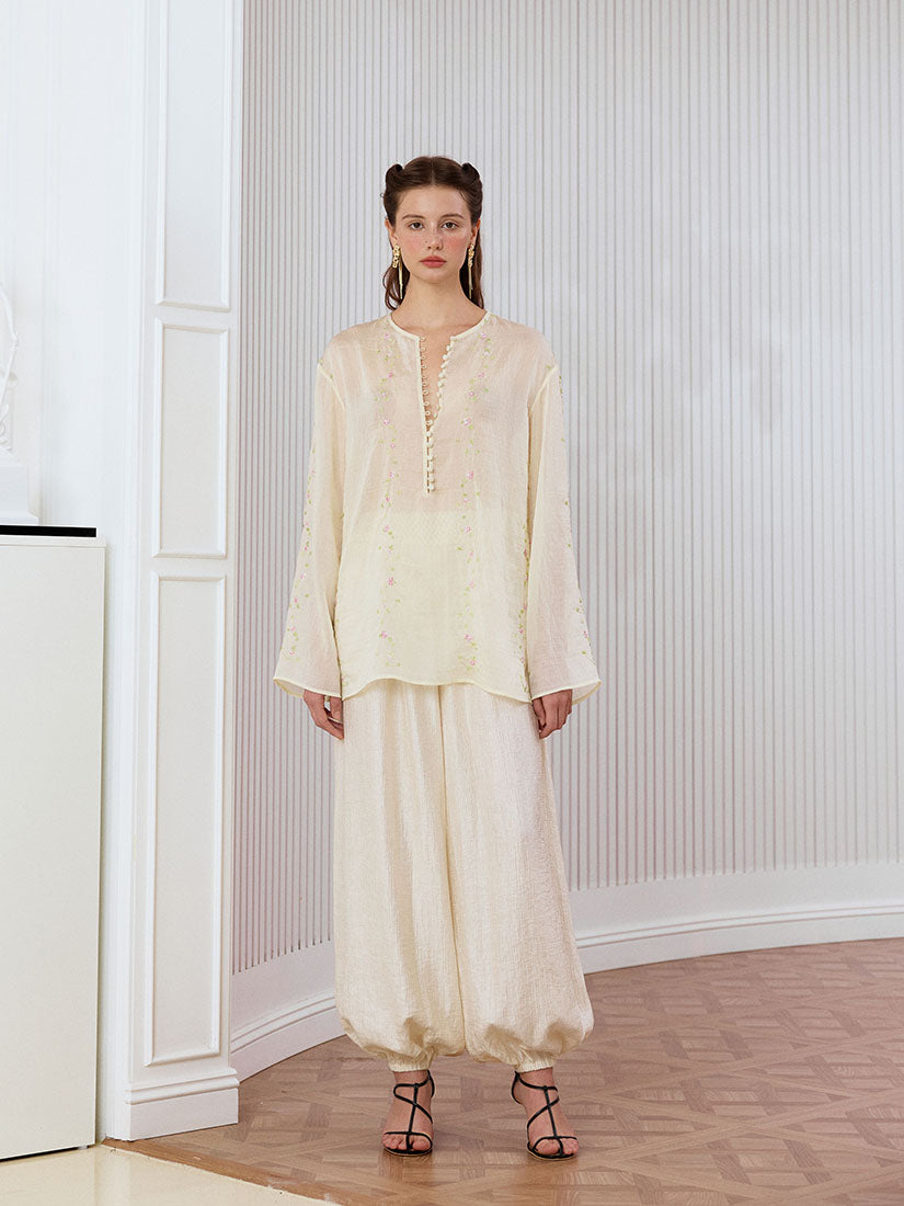 Bloom Trousers - Beige