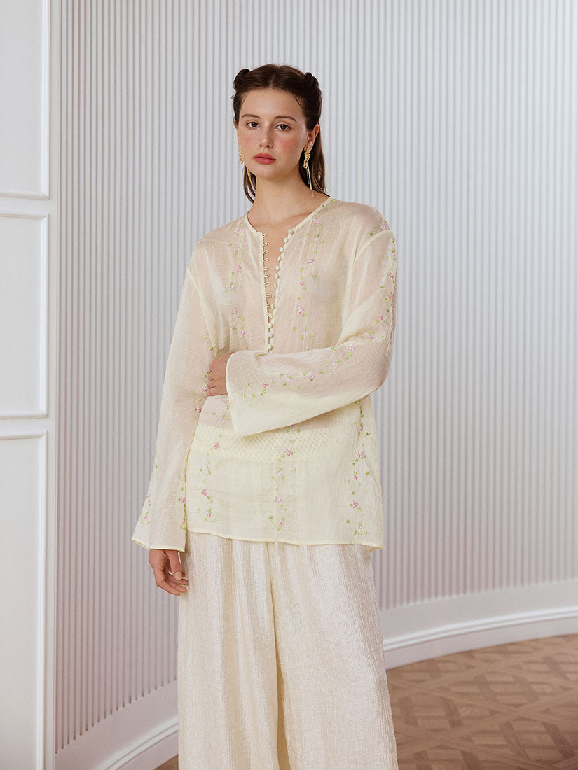 Rosalie Blouse - Light Yellow