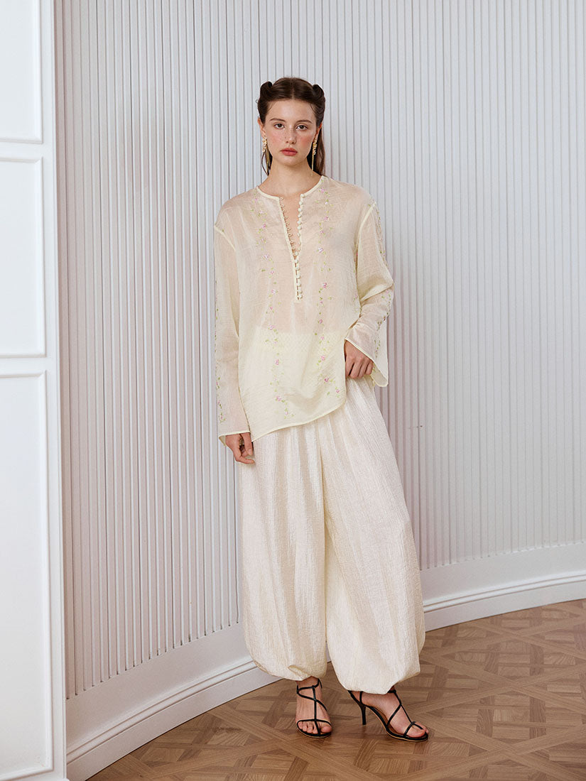 Bloom Trousers - Beige