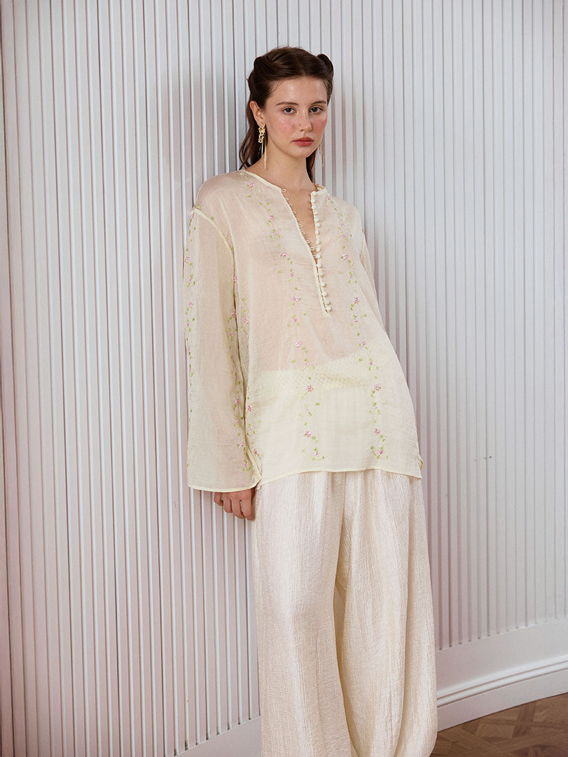 Rosalie Blouse - Light Yellow