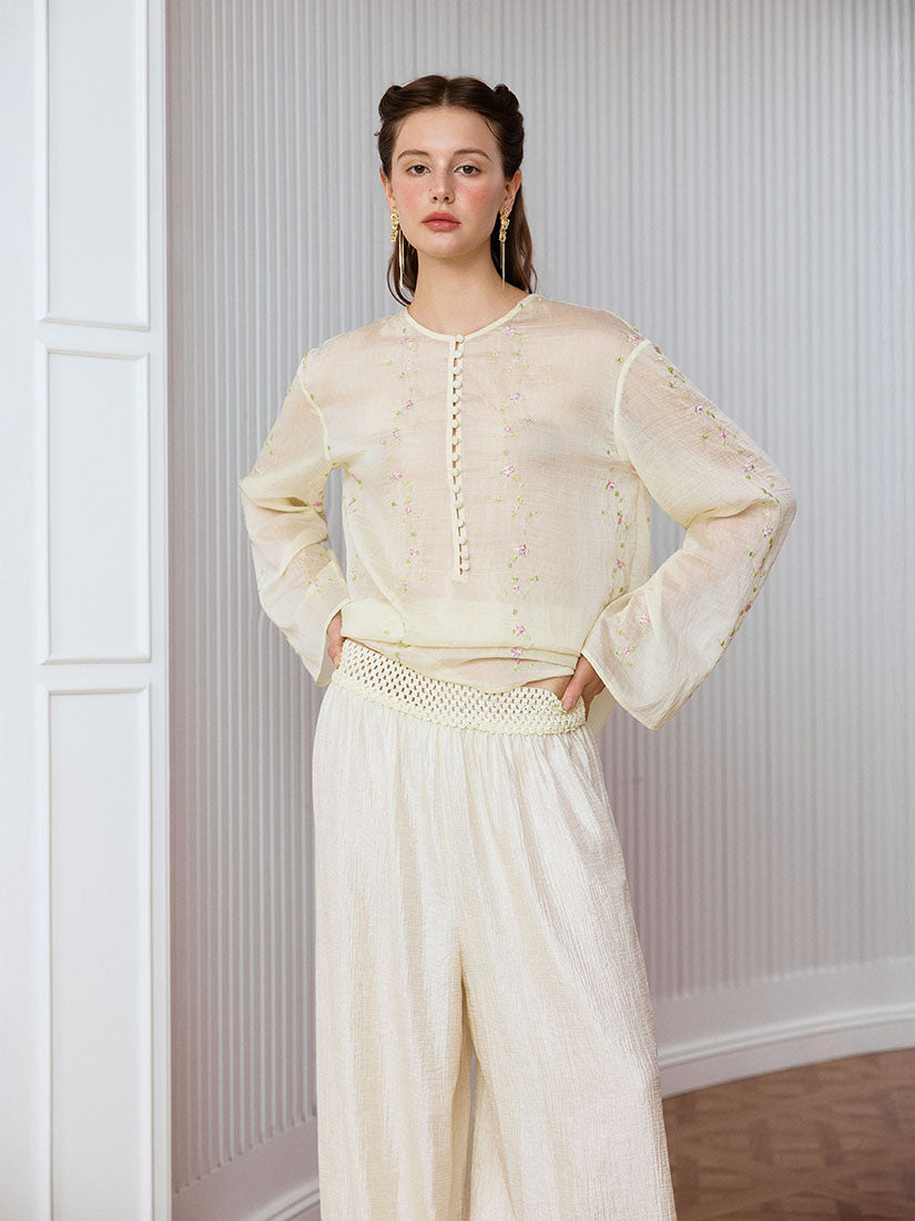 Rosalie Blouse - Light Yellow