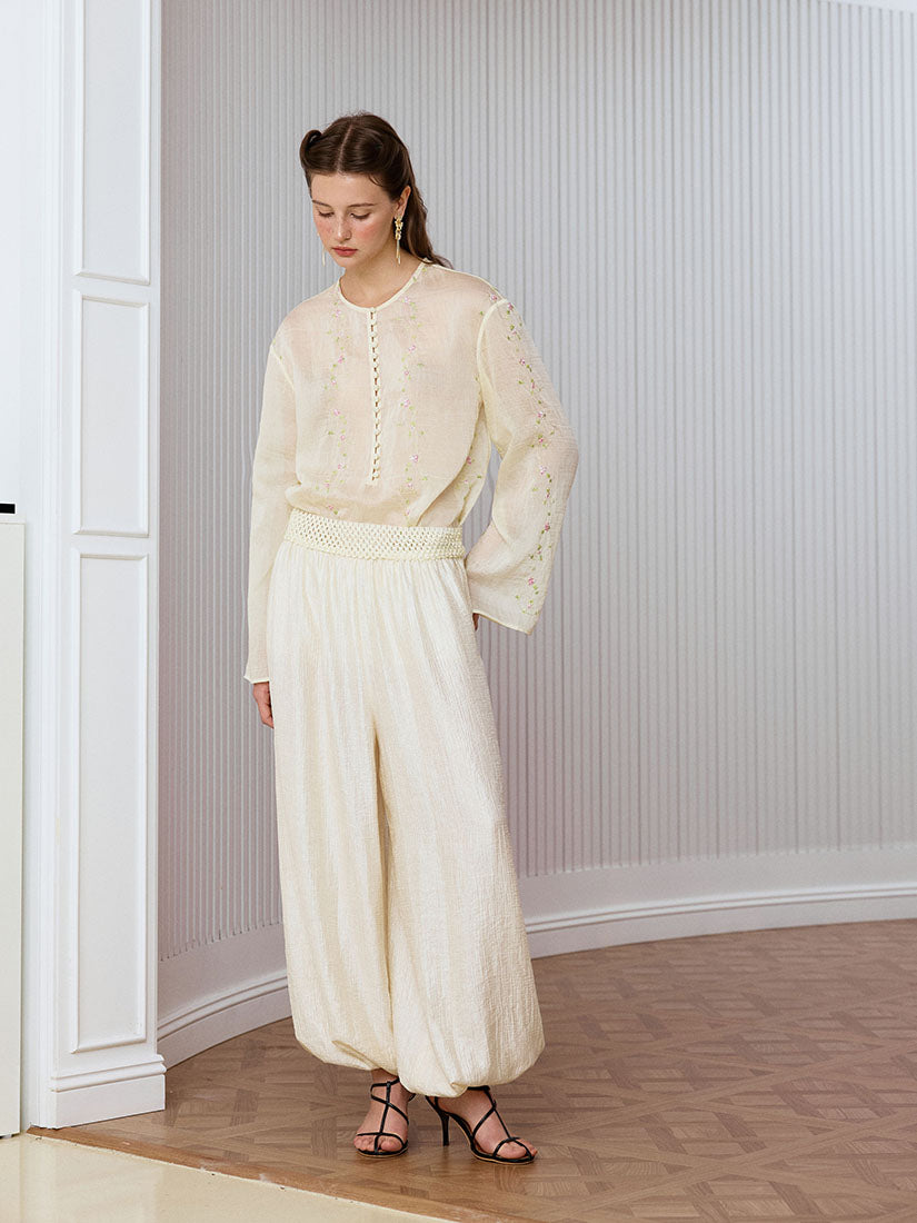 Bloom Trousers - Beige