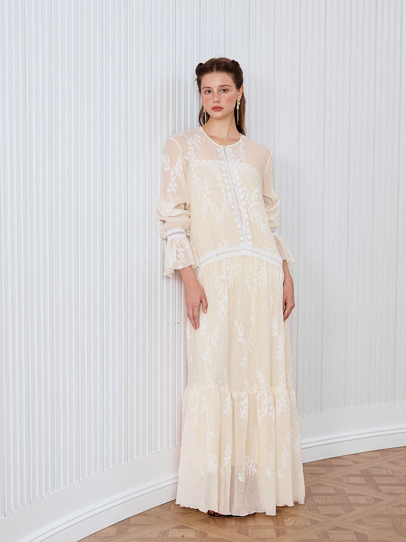 Trixie Dress - Beige