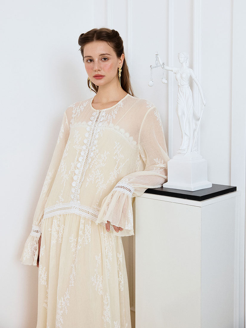 Trixie Dress - Beige