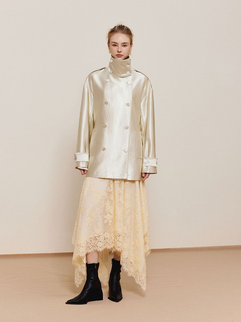 Henderson Trench Coat - Champagne