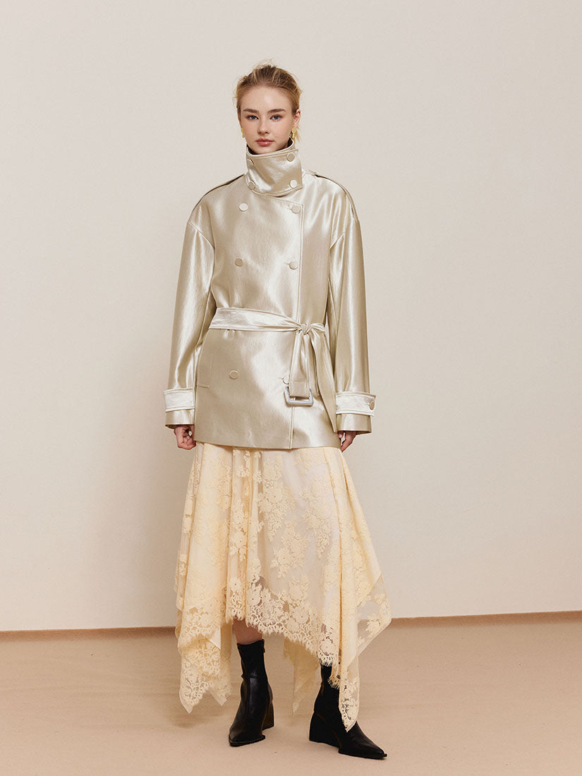 Henderson Trench Coat - Champagne