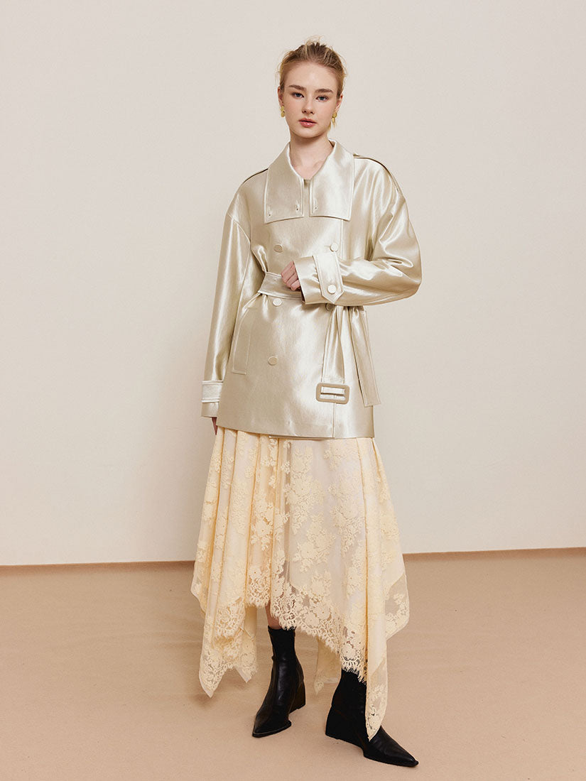 Henderson Trench Coat - Champagne