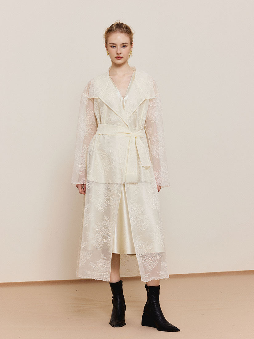 Lacey Trench Coat - Beige