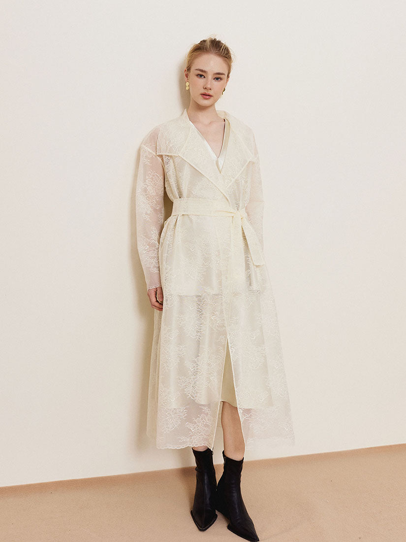 Lacey Trench Coat - Beige