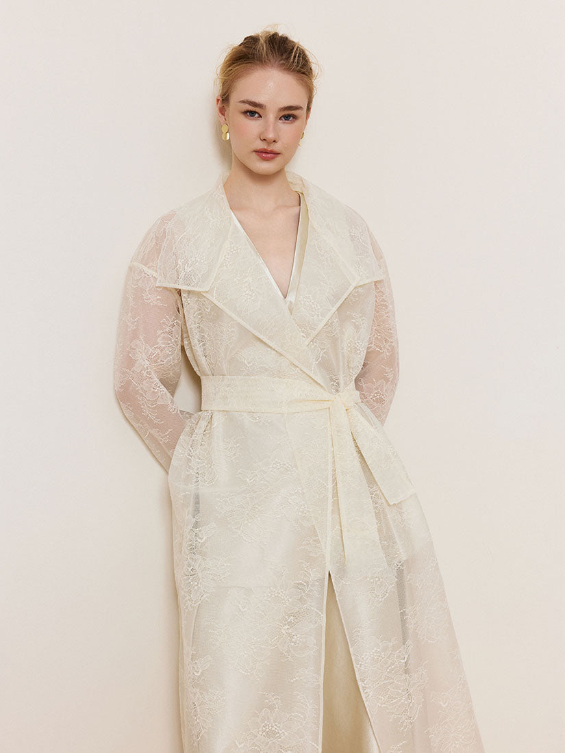 Lacey Trench Coat - Beige