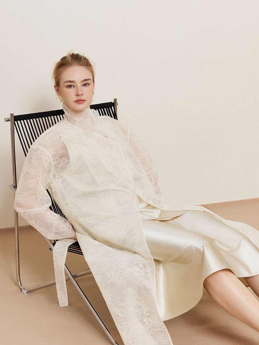 Lacey Trench Coat - Beige