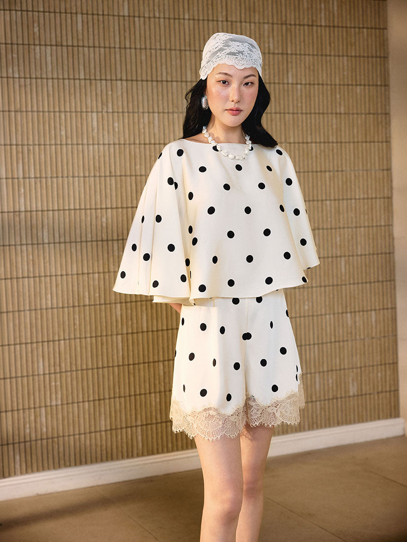 Perla Cape Top - Cream