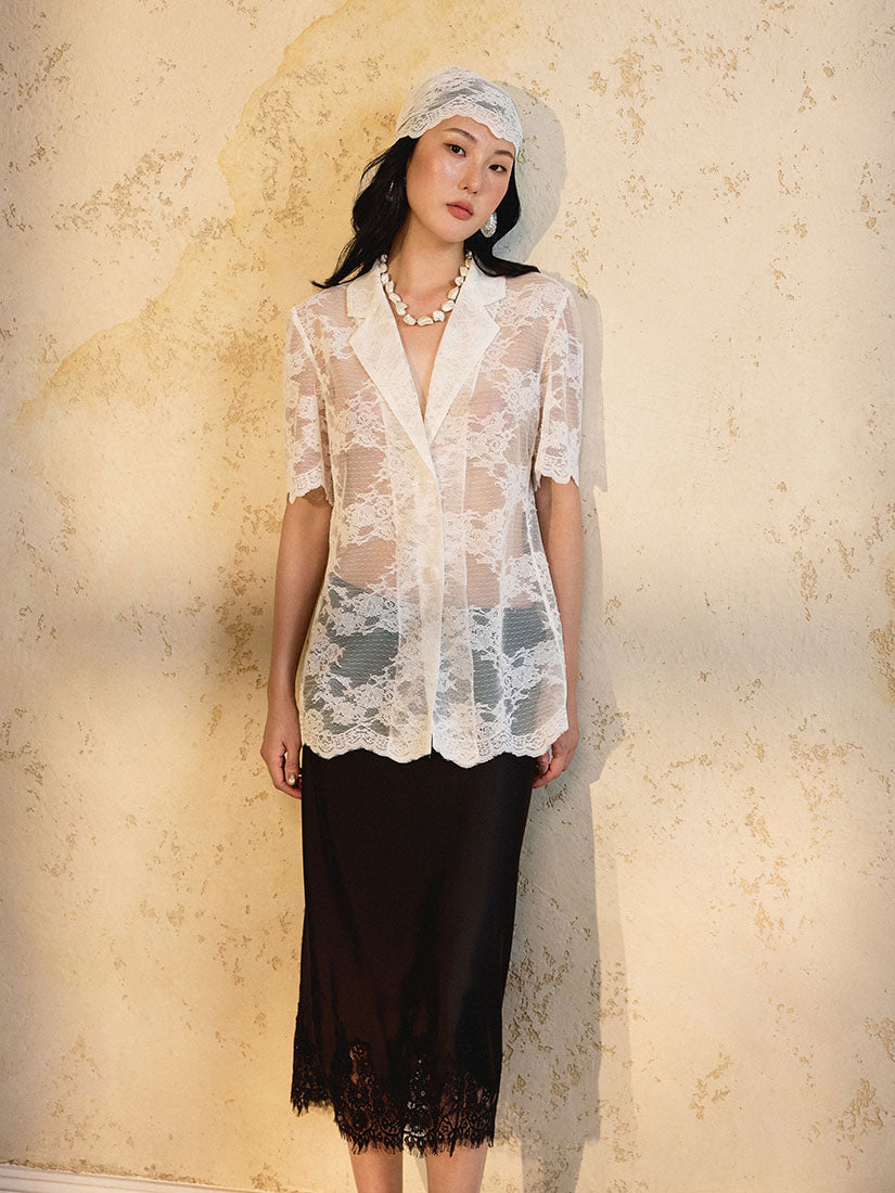 Lacey Blazer - White