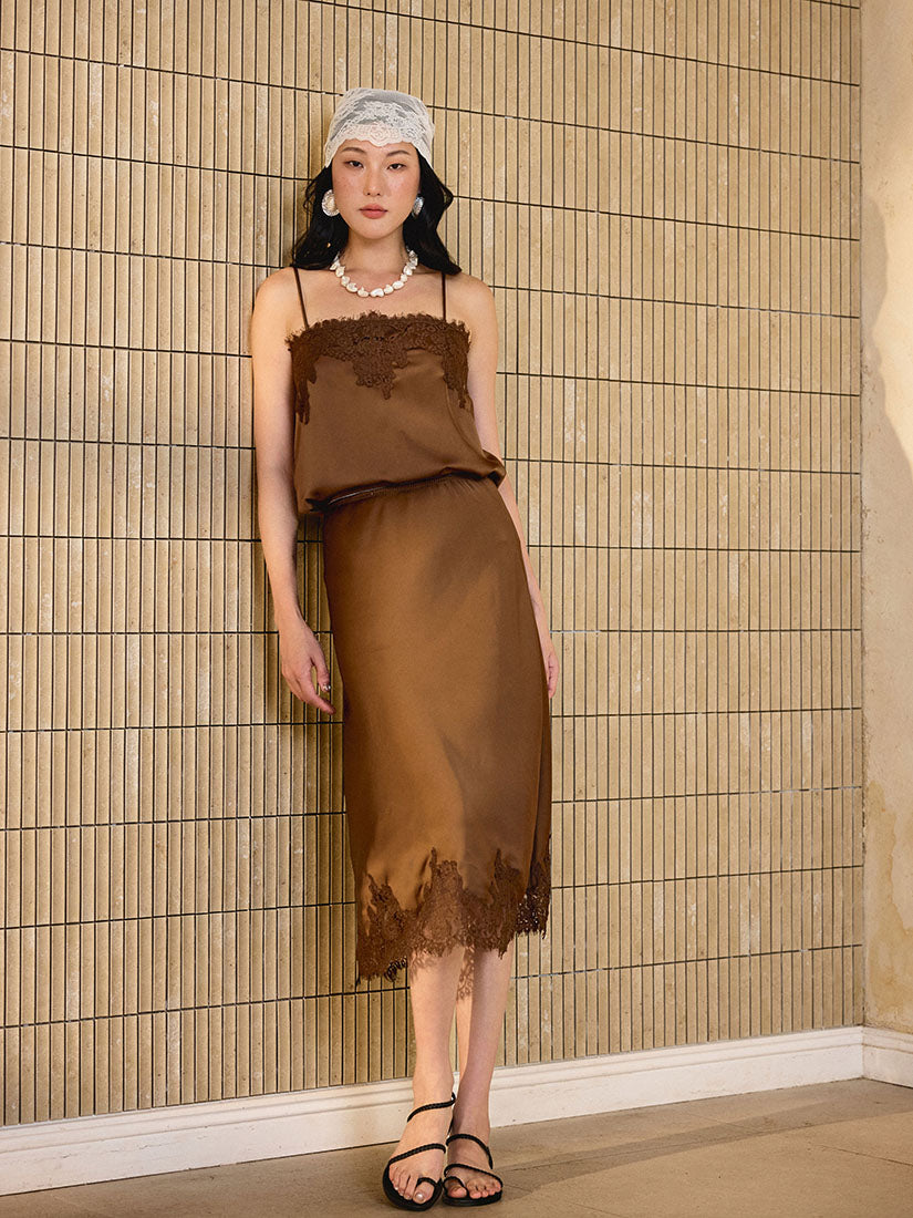 Emeline Skirt - Brown