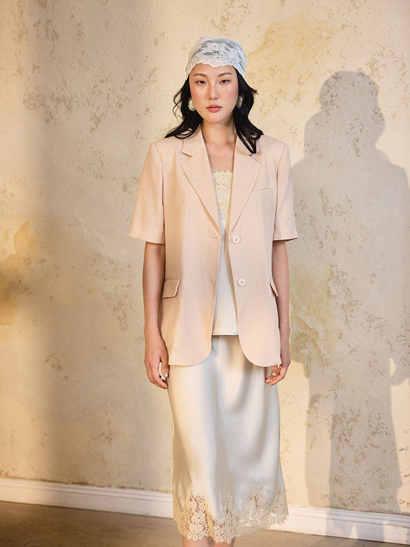 Elwood Blazer - Peach Pink