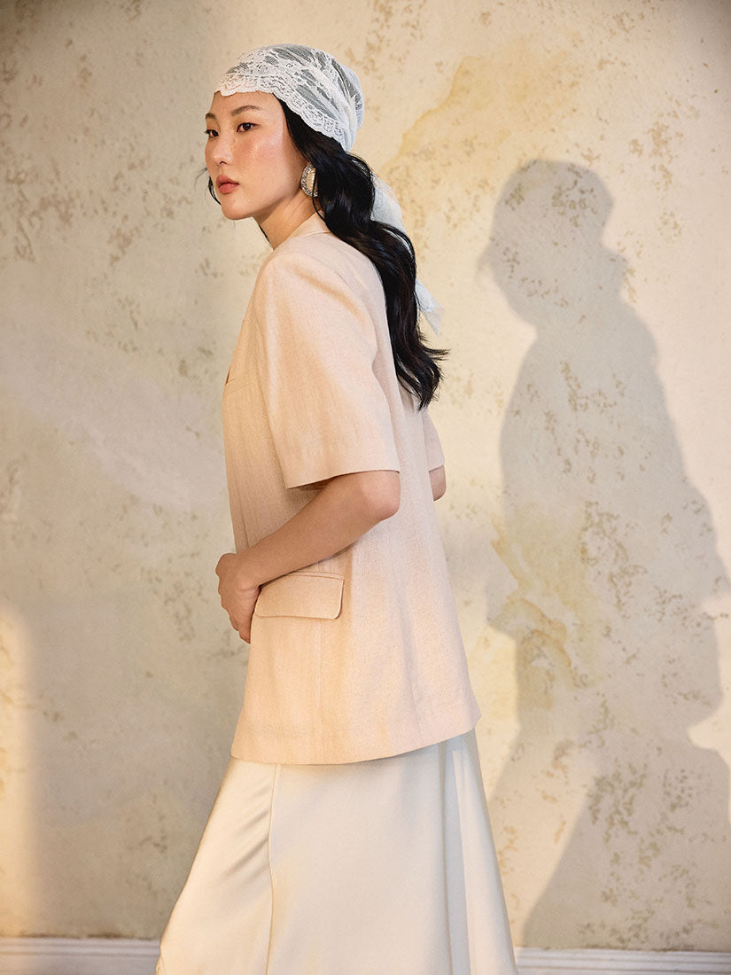 Elwood Blazer - Peach Pink
