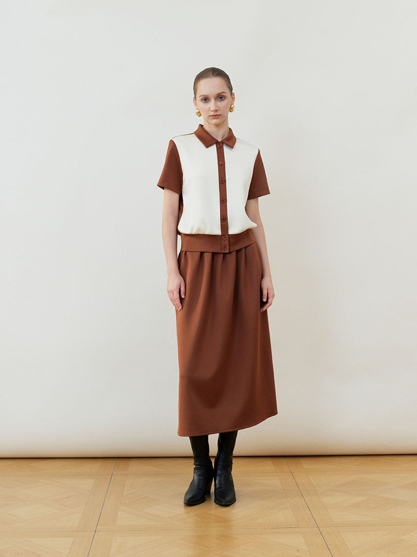 Brown Pauline Top