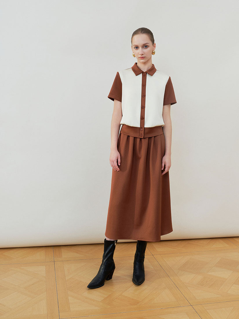 Brown Pauline Top