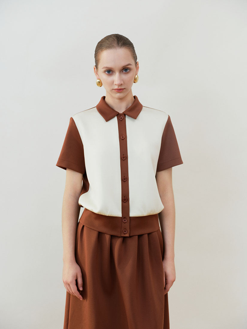 Brown Pauline Top