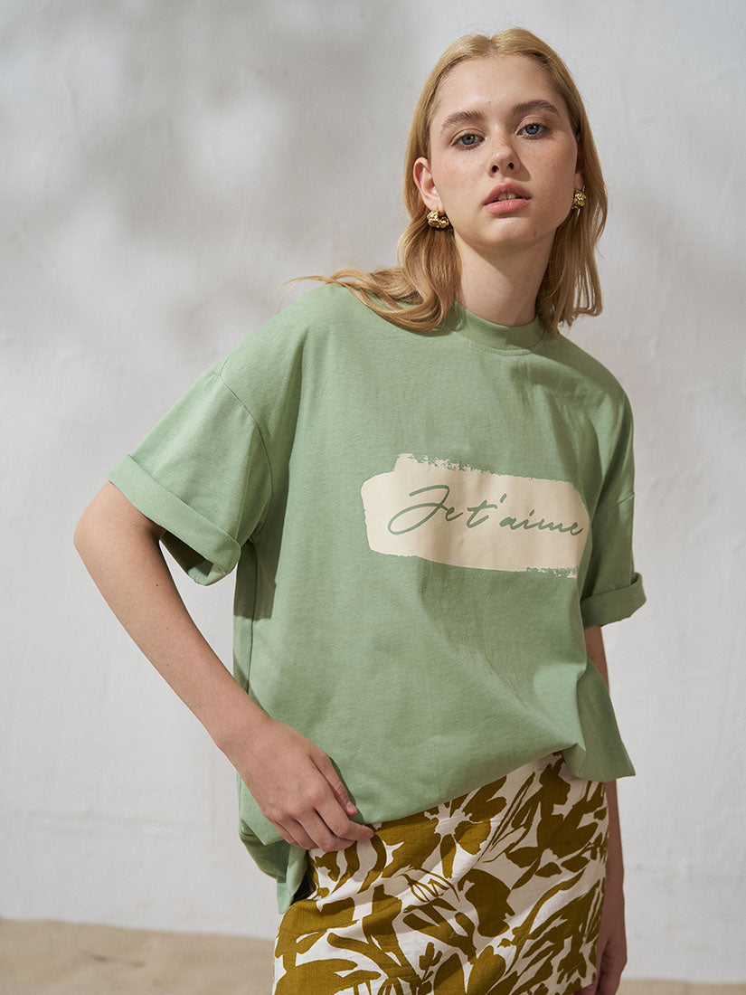 Olive Green Aimee T-Shirt