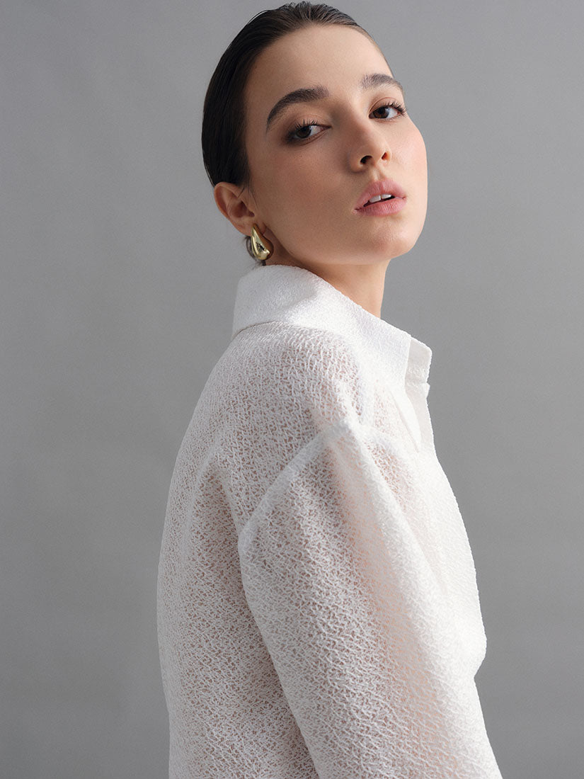 Ivory Cecilia Lace Shirt